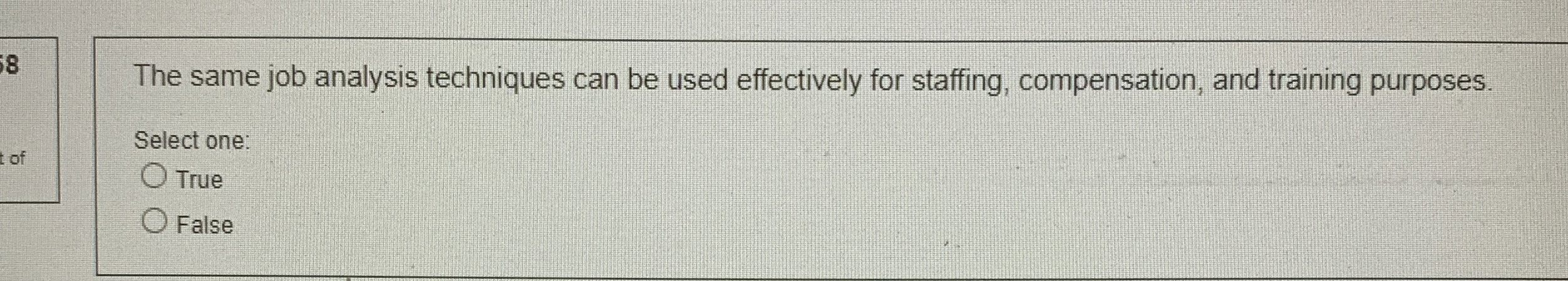  The same job analysis techniques can be used effectively for staffing,