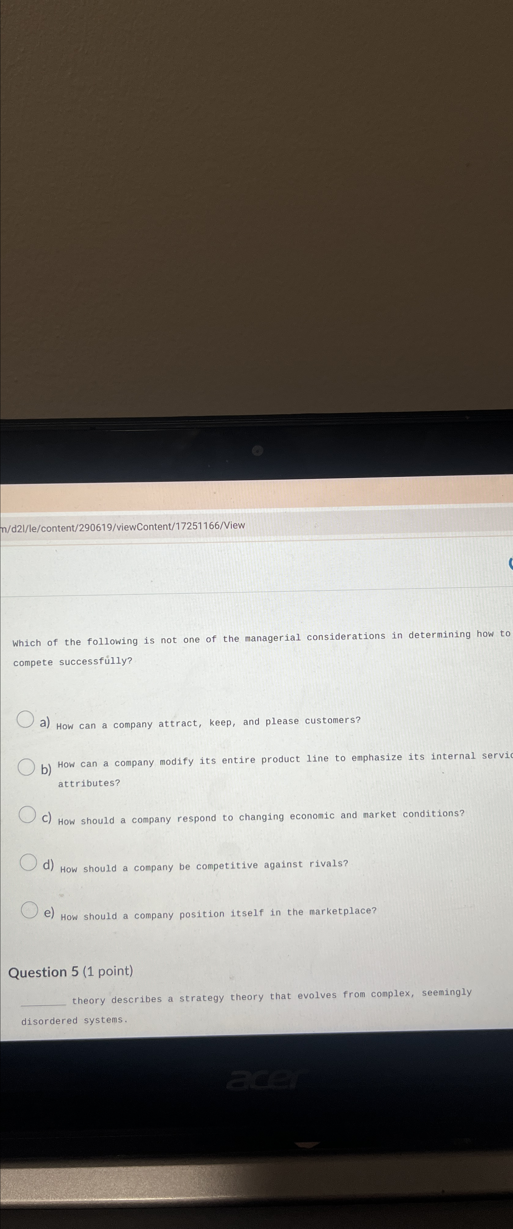  m/d2l/le/content/290619/viewContent/17251166/View Which of the following is not one of the managerial