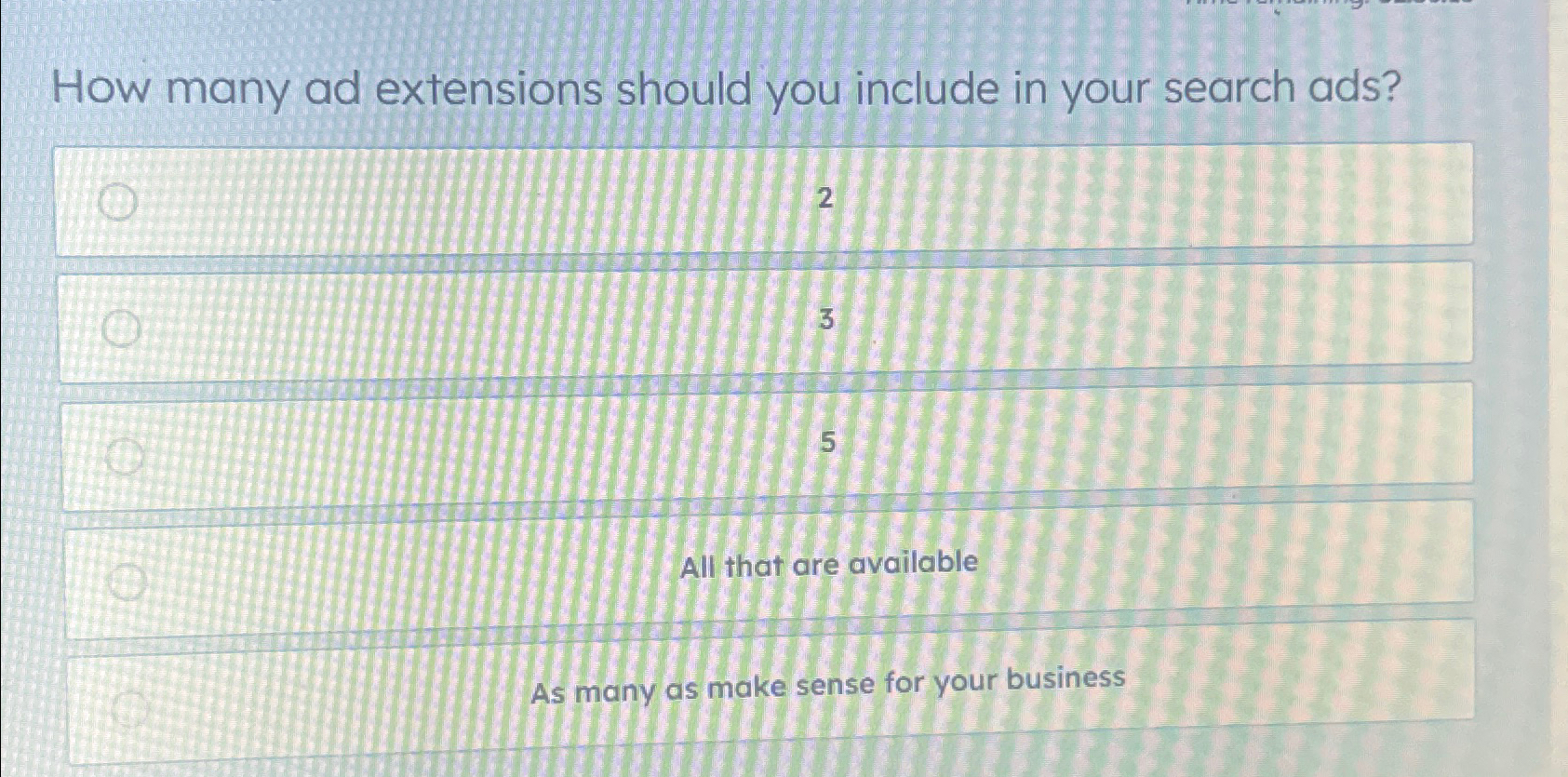  How many ad extensions should you include in your search ads?