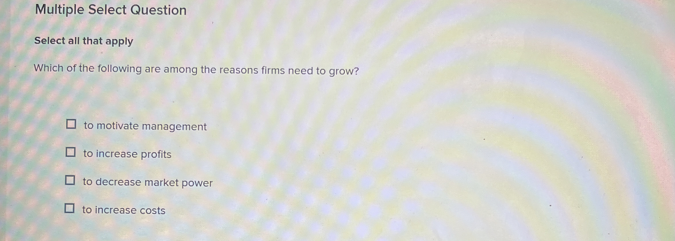  Multiple Select Question Select all that apply Which of the following