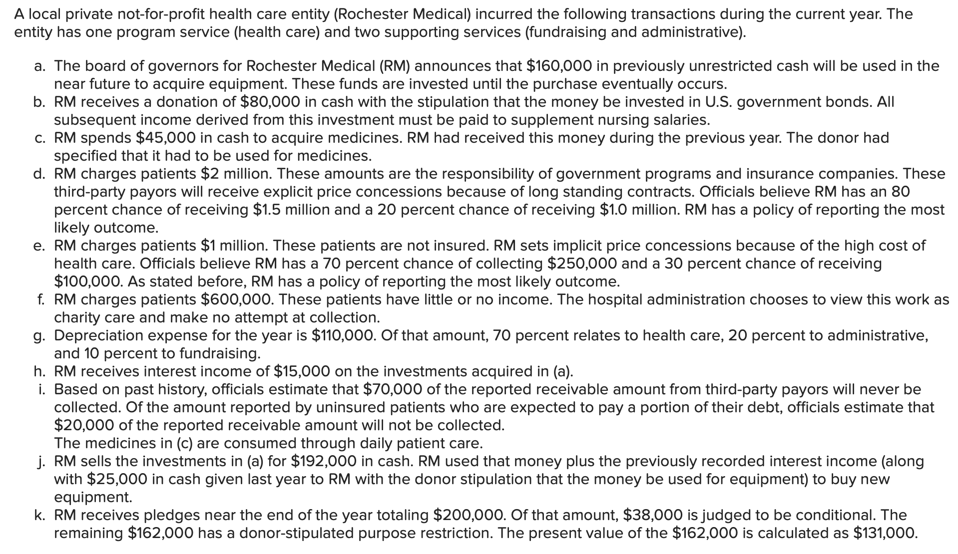 administrative personnel. The remainder is divided evenly among individuals working on research
