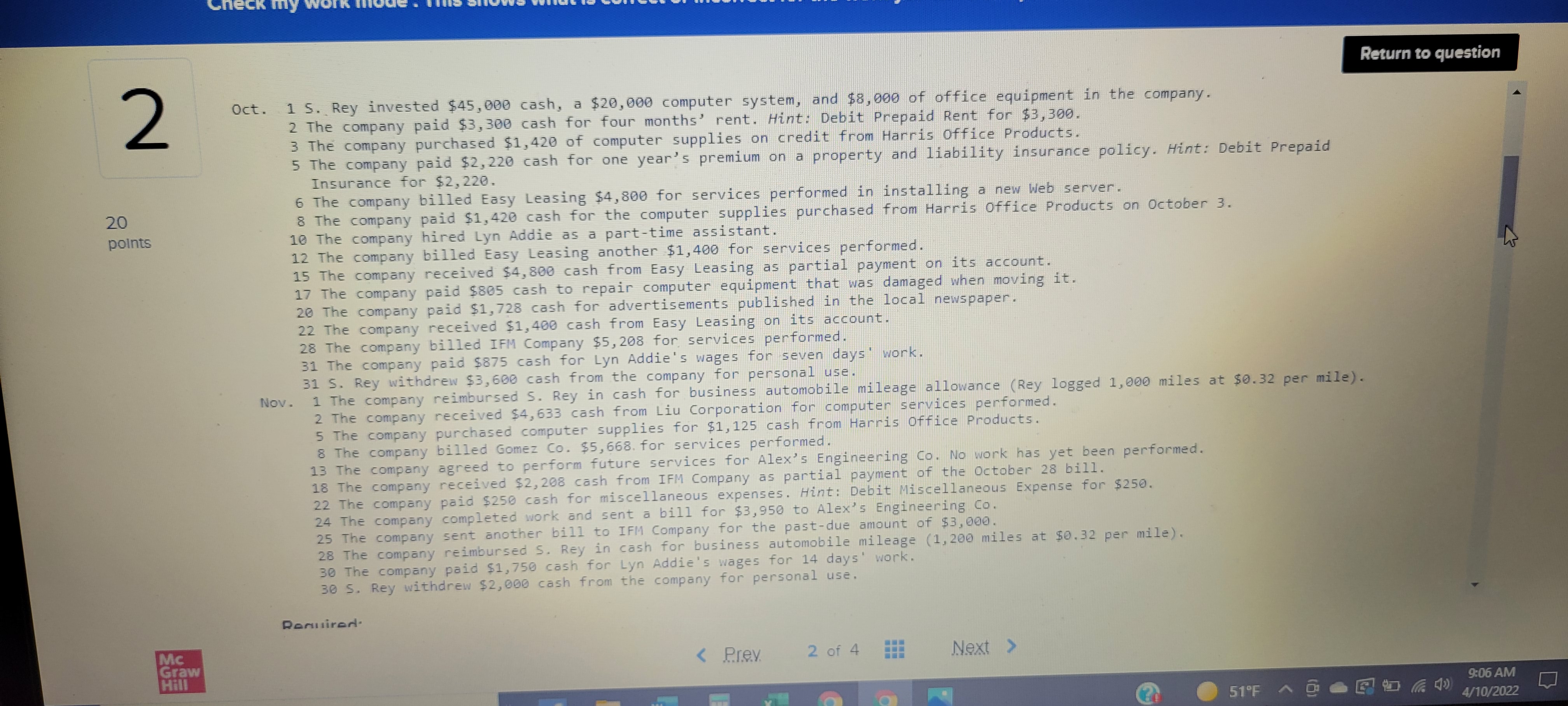 I cannot get this problem to say 100% correct. I have done