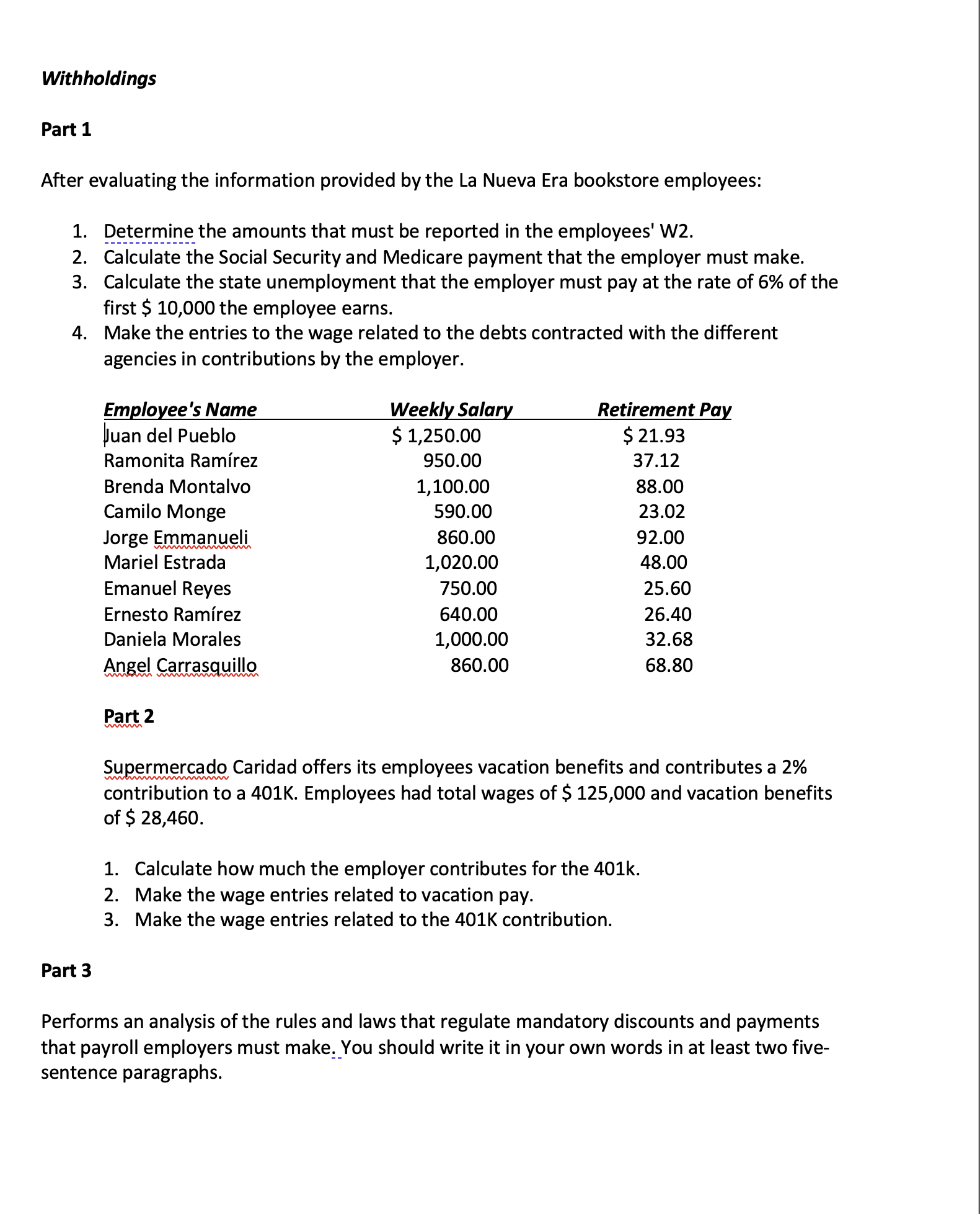 HELP ASAP !!! PLEASE DO IT IN EXCELL FOR MY BETTER UNDERSTANDING