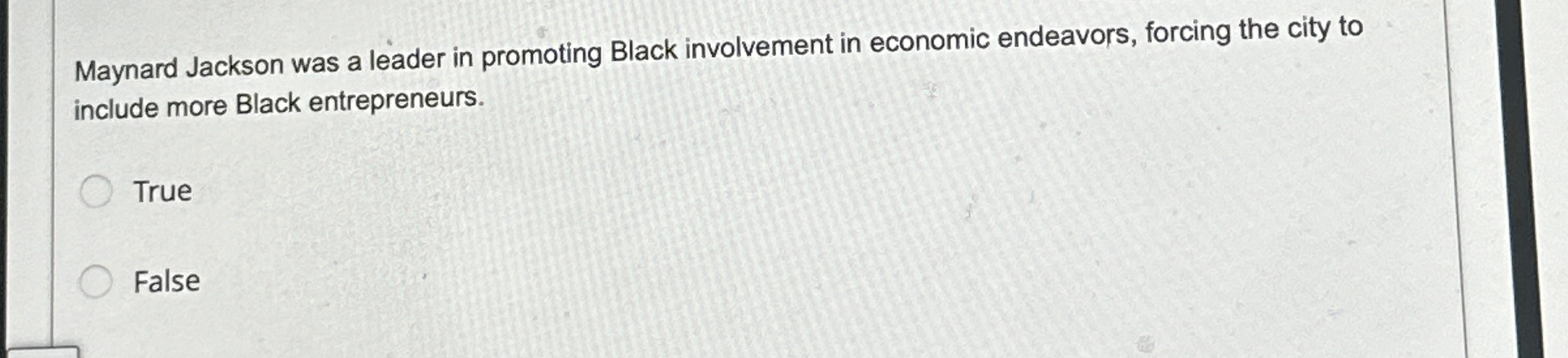  Maynard Jackson was a leader in promoting Black involvement in economic