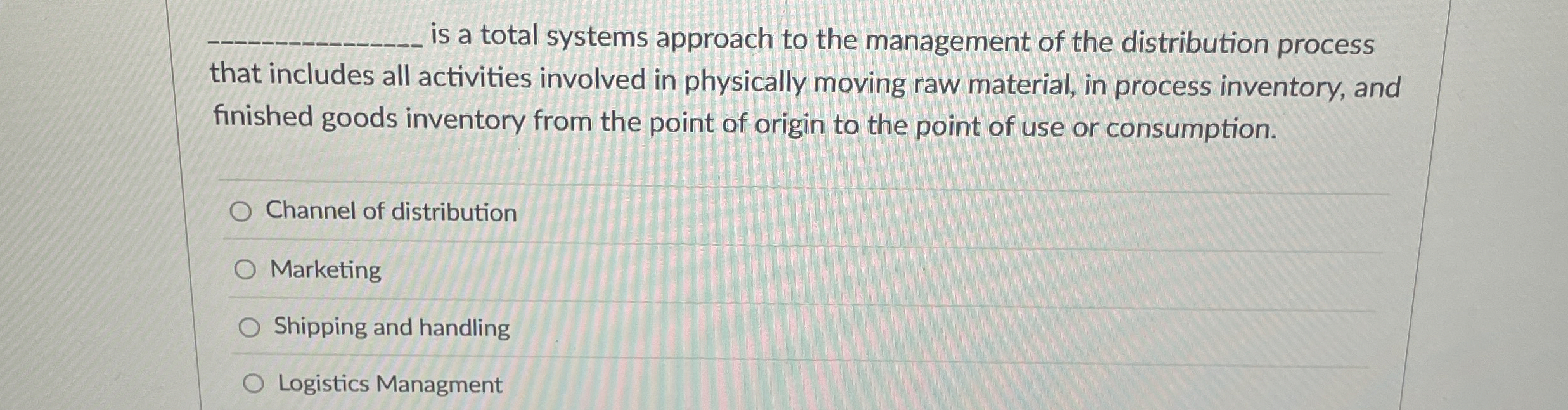  q, is a total systems approach to the management of the