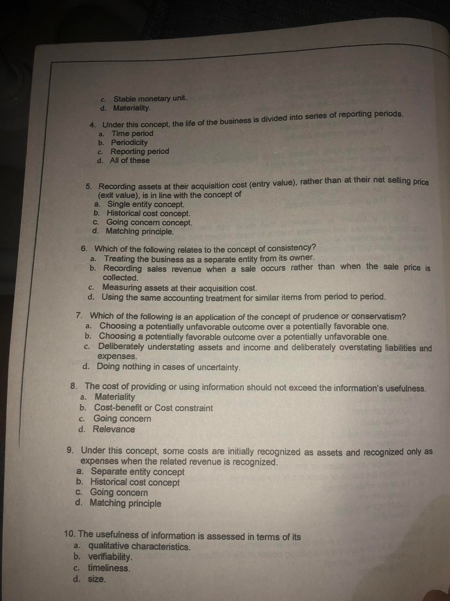 needs of an entity's management. b. The internal users of accounting information