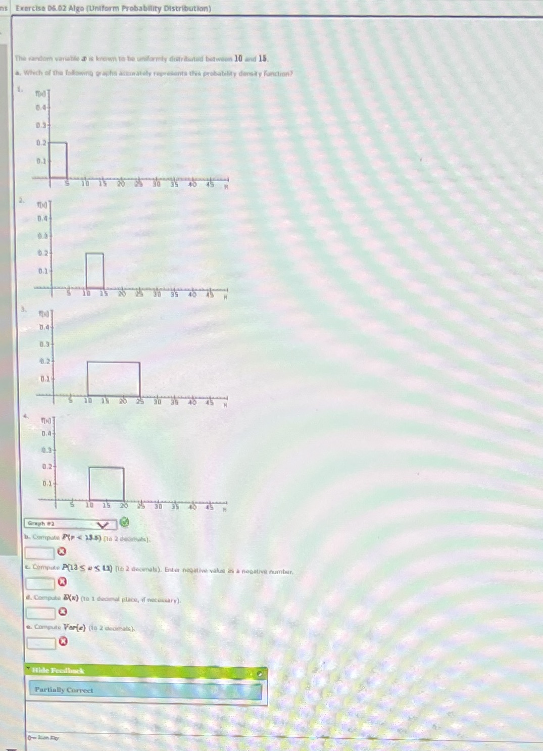  Exercise 06.02 Algo (Uniform Probability Distribution) The random vanatis a is