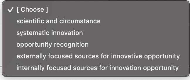 processes) through which individuals conclude that they have identified the potential to