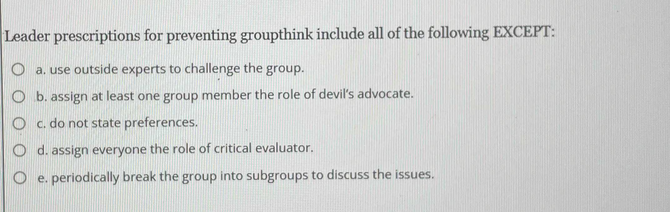  An innate belief about something without conscious consideration is called a.