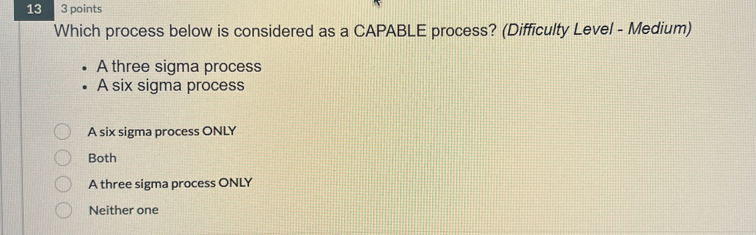  Which process below is considered as a CAPABLE process? (Difficulty Level