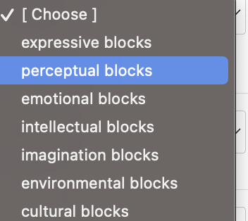 seeing only what you expect to see or think what others expect