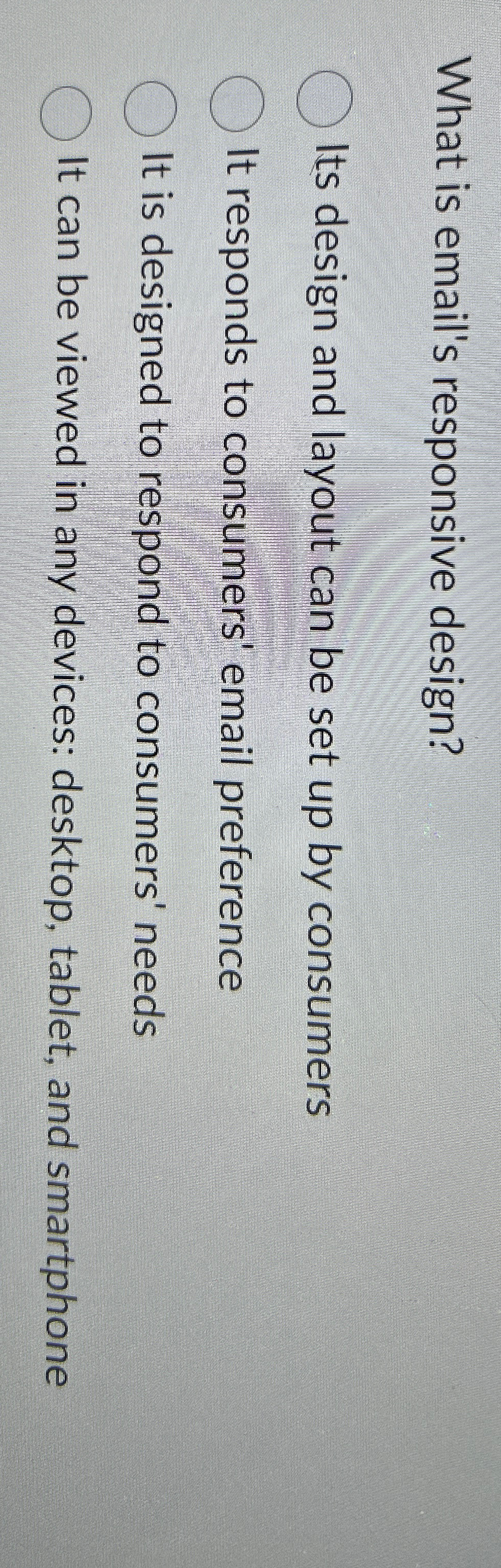  What is email's responsive design? Its design and layout can be