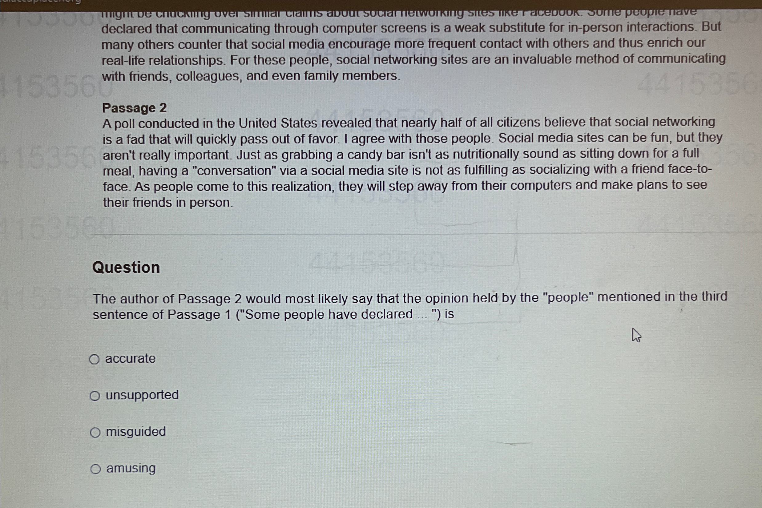  declared that communicating through computer screens is a weak substitute for