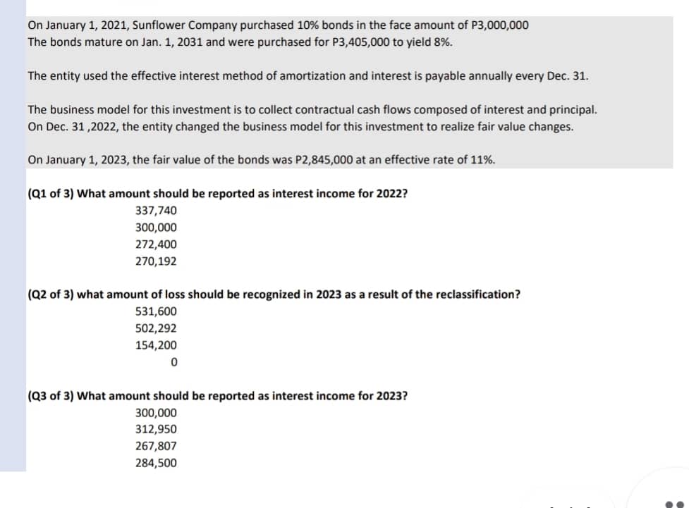 Sept. 1, Berry received a P500000 cash dividend from Del Company in