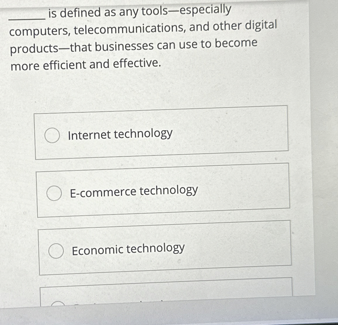  q, is defined as any tools-especially computers, telecommunications, and other digital