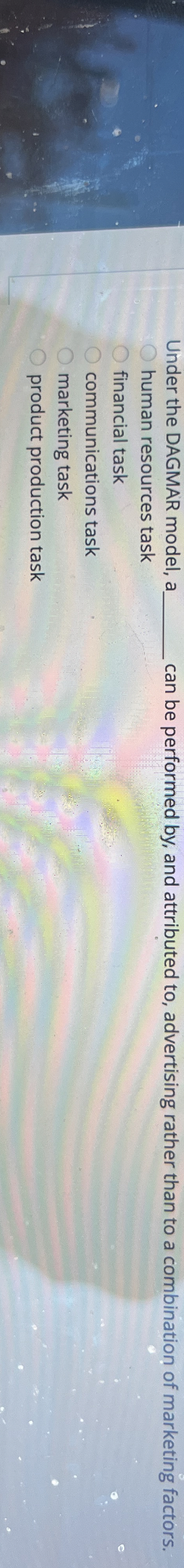  Under the DAGMAR model, q, q, can be performed by, and