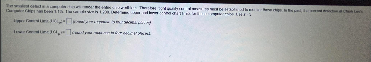  The smallest defect in a computer chip will render the entire