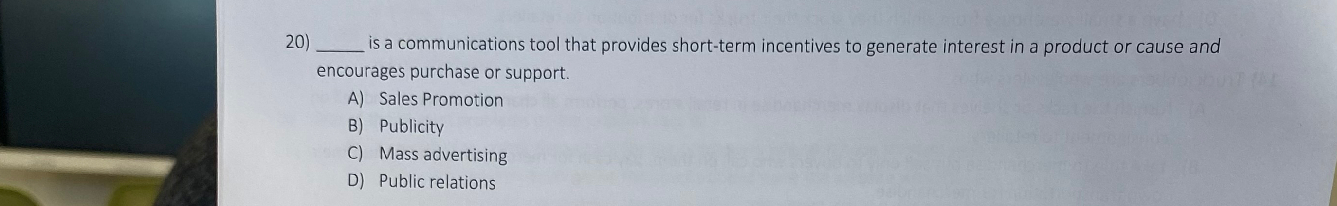  is a communications tool that provides short-term incentives to generate interest