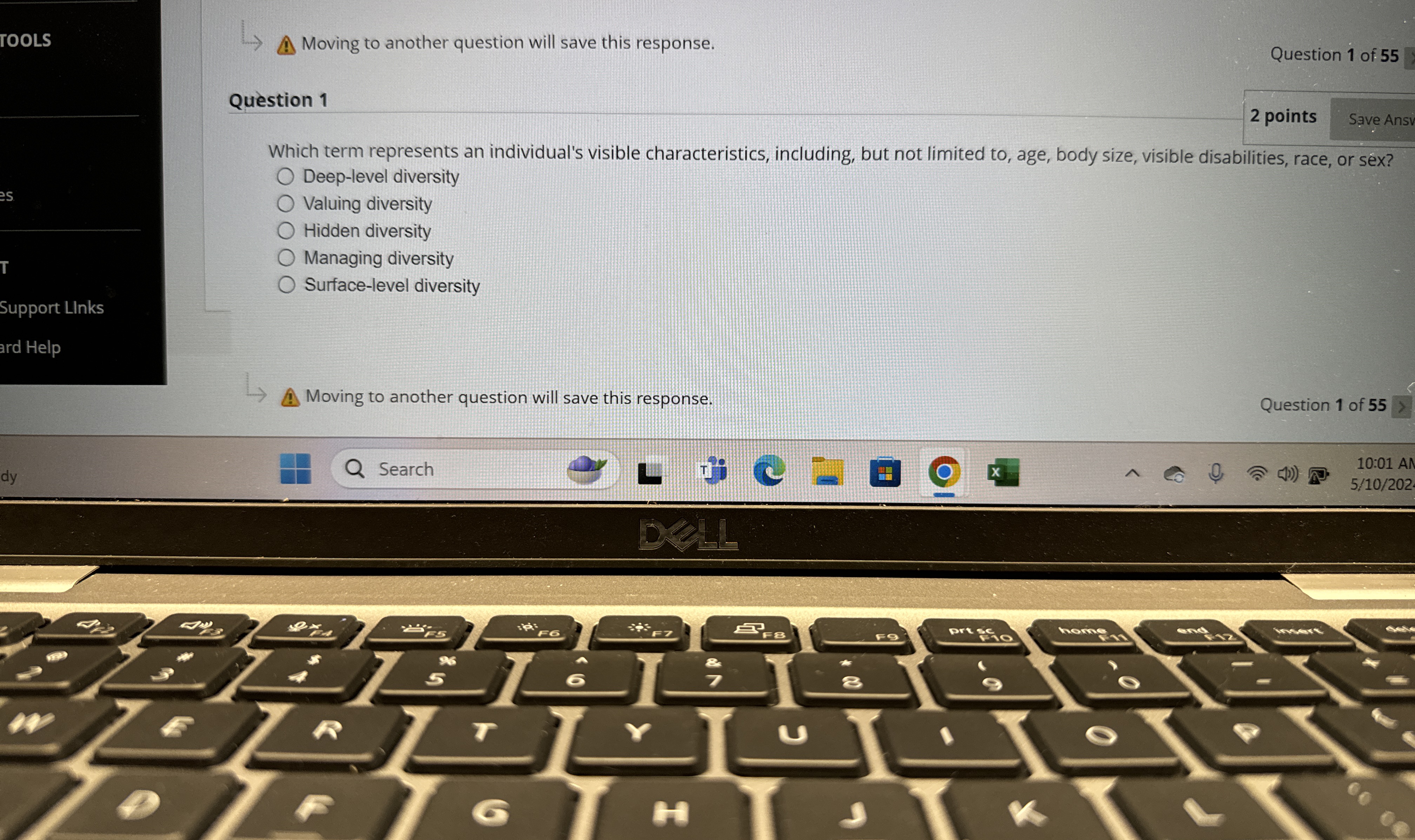  TOOLS Moving to another question will save this response. Question 1