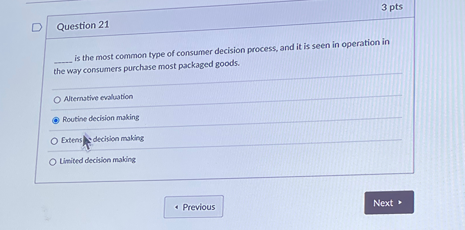  3 pts Question 21 q, is the most common type of