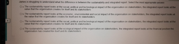  James is struggling to understand what the difference is between the