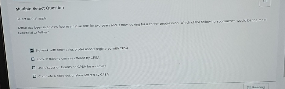  Multiple Select Question Select all that apply Arthur has been in