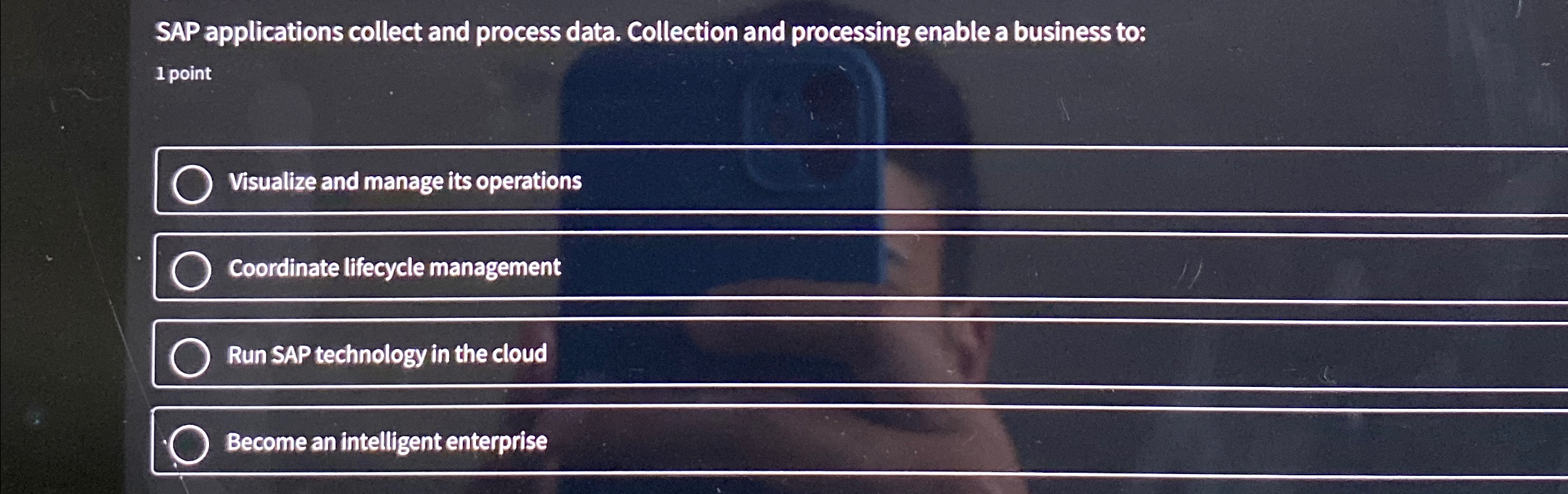  SAP applications collect and process data. Collection and processing enable a