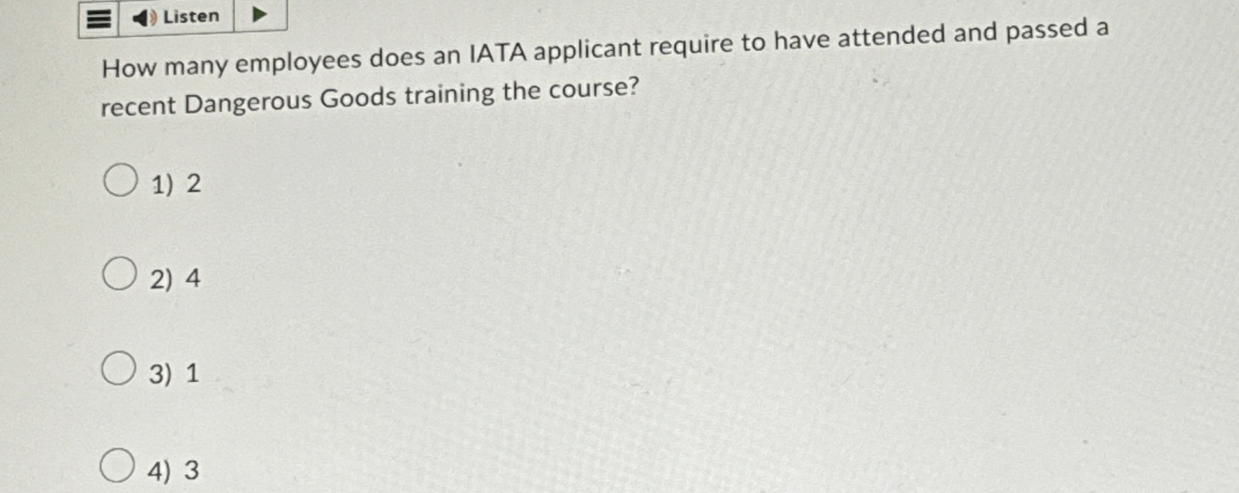  How many employees does an IATA applicant require to have attended