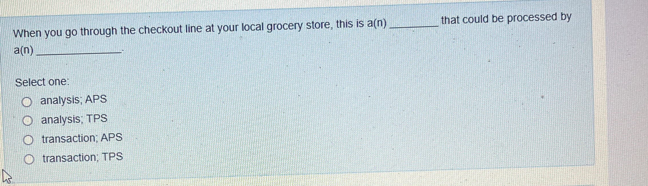 When you go through the checkout line at your local grocery