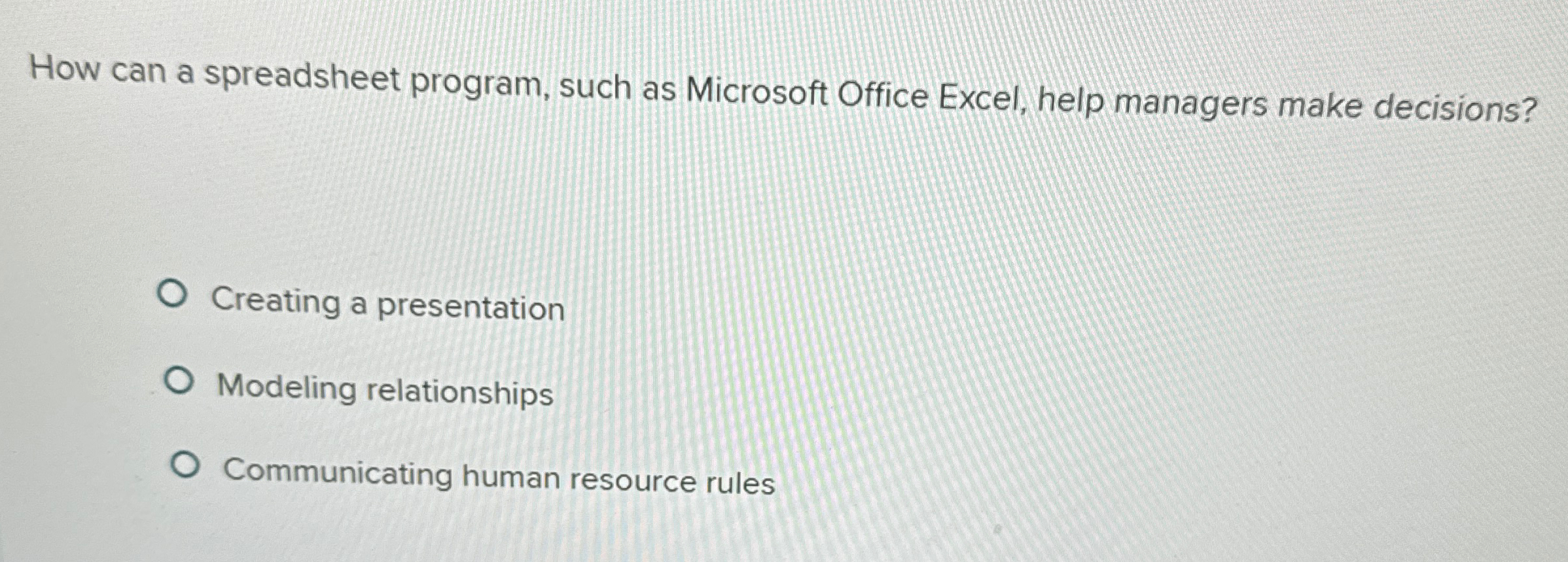  How can a spreadsheet program, such as Microsoft Office Excel, help