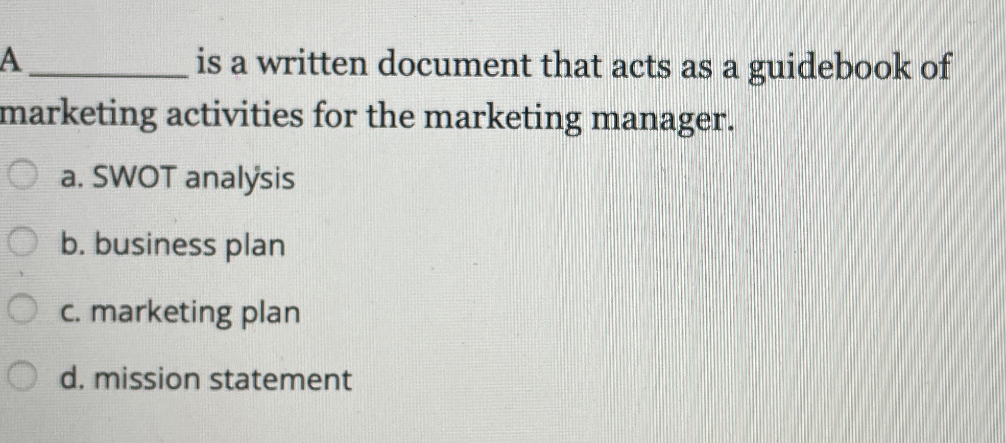  A is a written document that acts as a guidebook of