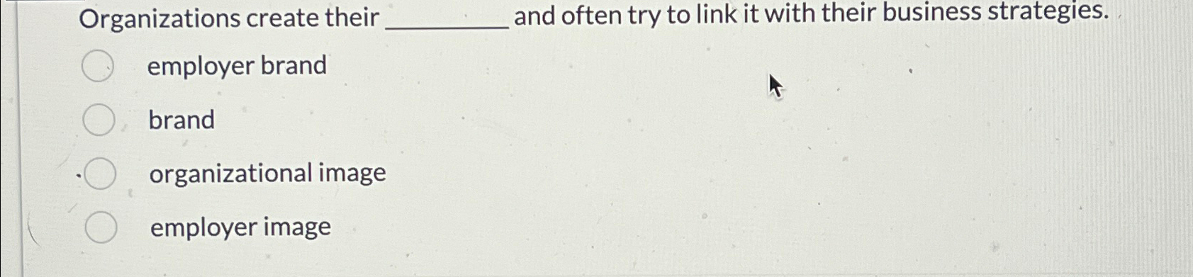  Organizations create their and often try to link it with their