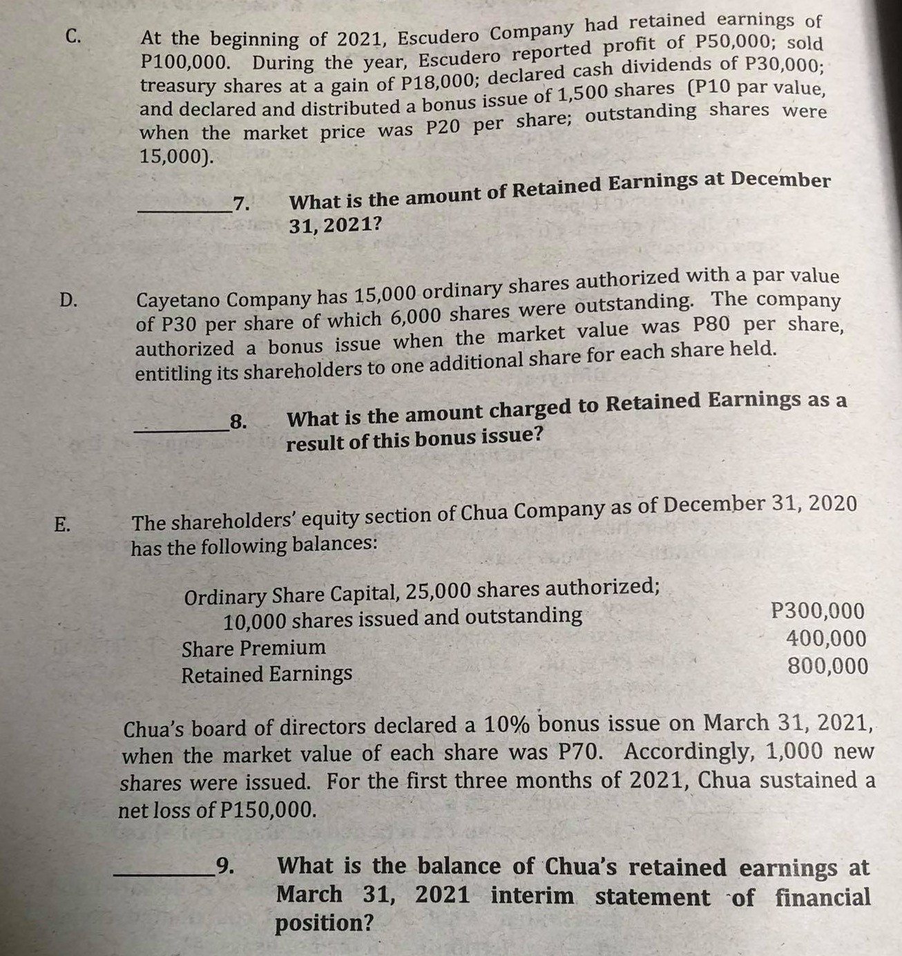 A. The Eric Corporation was organized early in Year 1. Authorization was