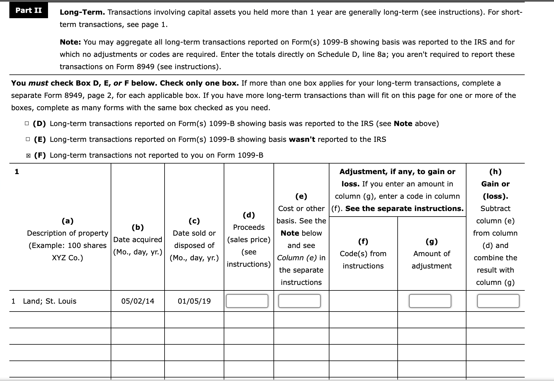 2014, for $85,000 and held as an investment. Because the neighborhood has