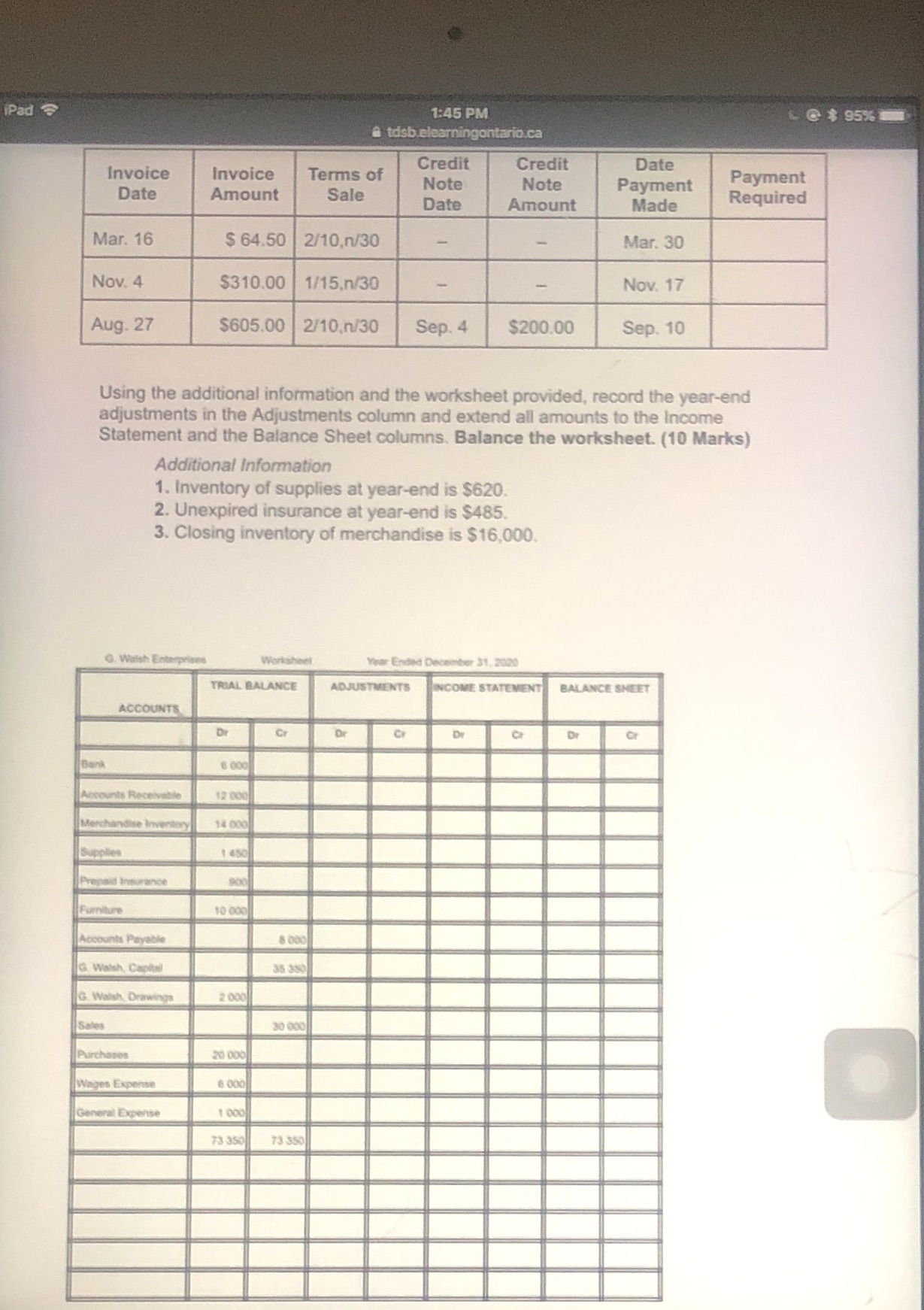 I would like help completing my assignment.Step one: Answer the following schedule