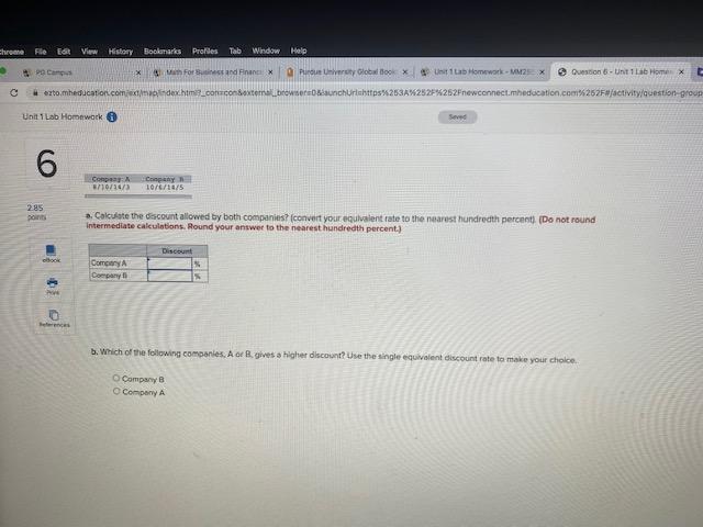 Purdue Unven ty Global Soar k Unit 1 Lab Homework - MM26!