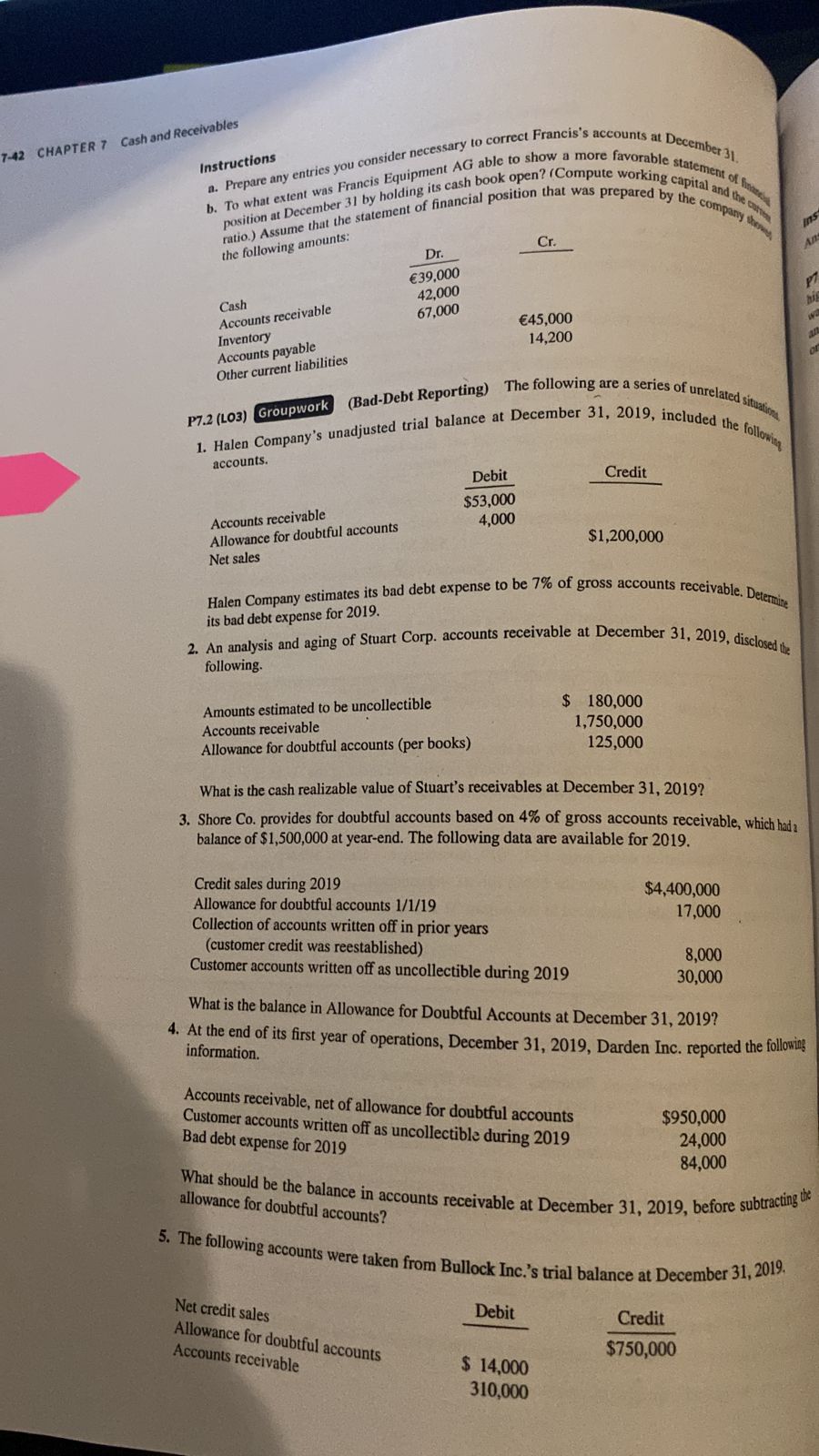 below are three unrelated situations (amounts in thousands) a. Li Chang Ltd.