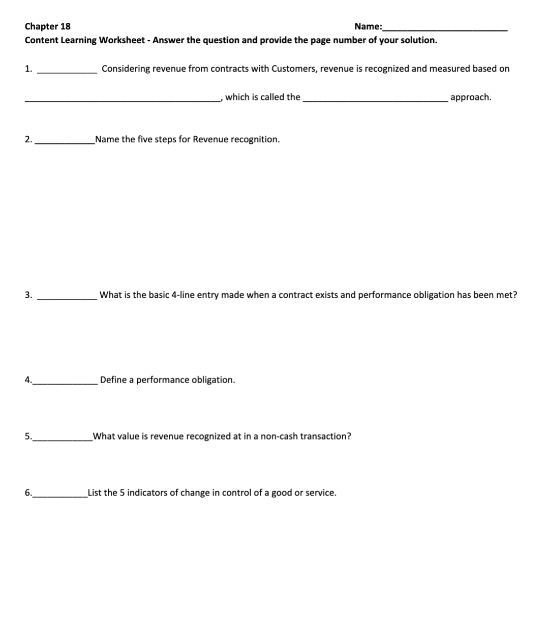 page number of your solution. 1. What valuation approach should he used