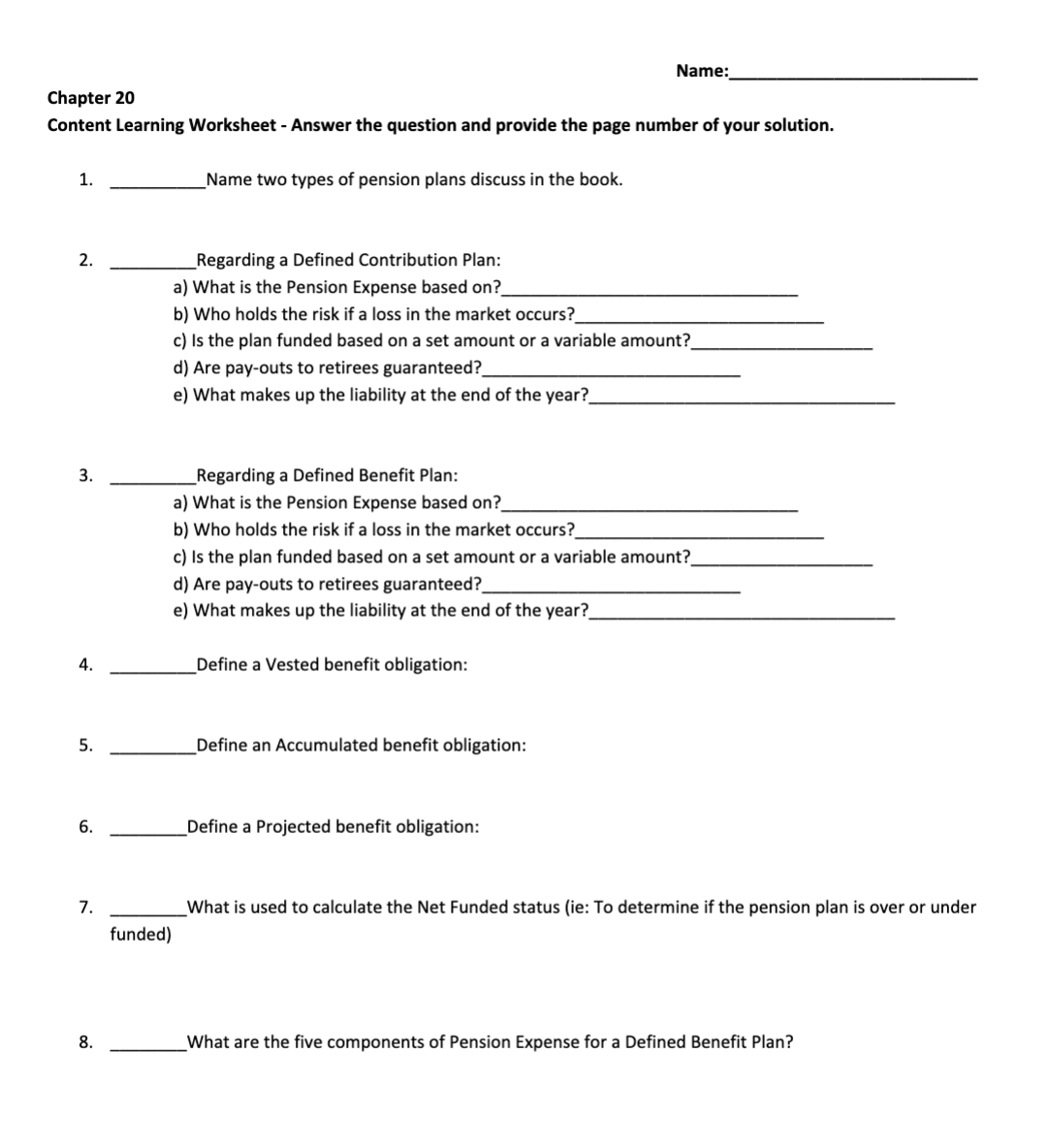 2. Name and dene the three categories that Debt Securities could be