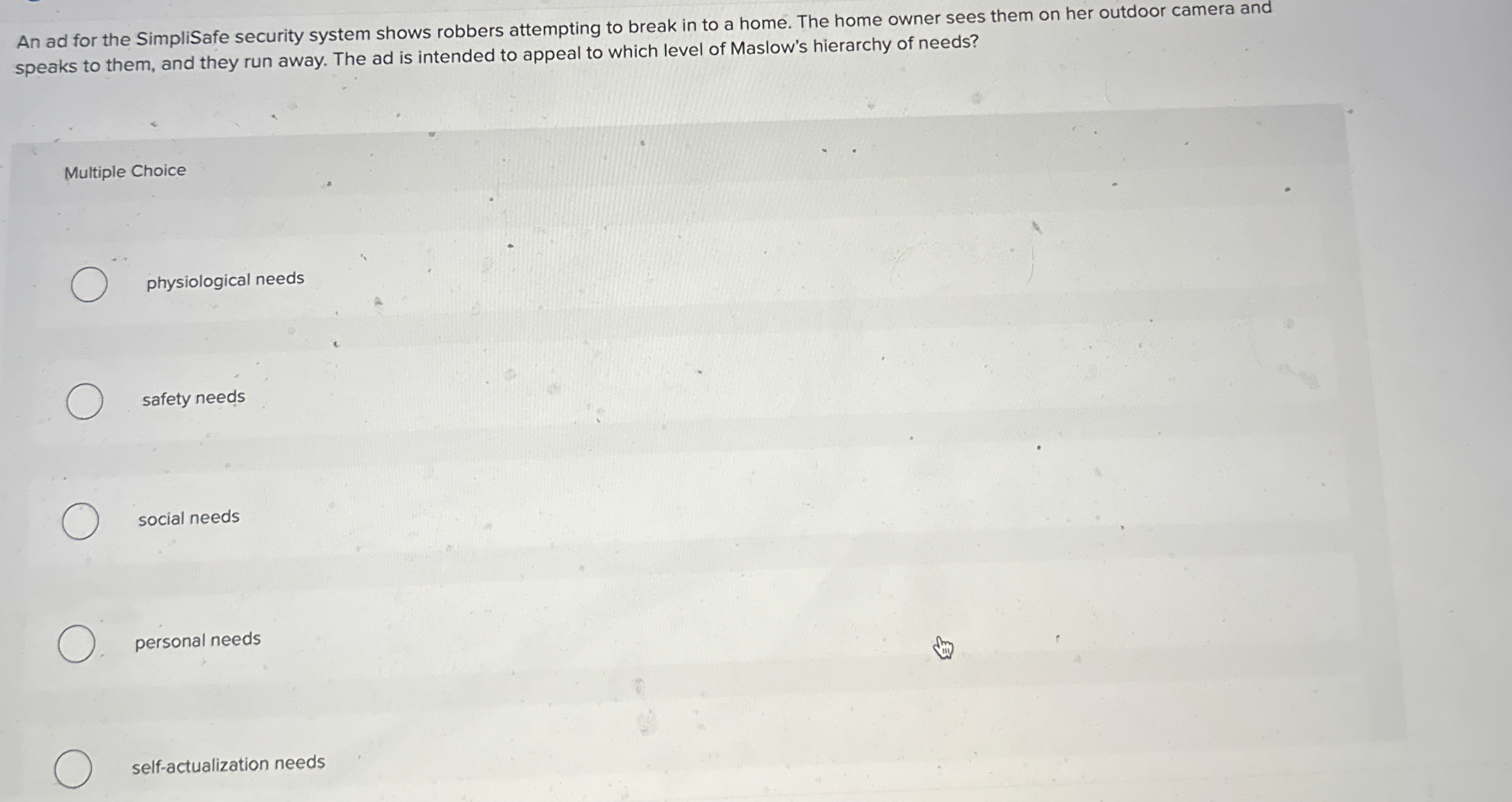  An ad for the SimpliSafe security system shows robbers attempting to