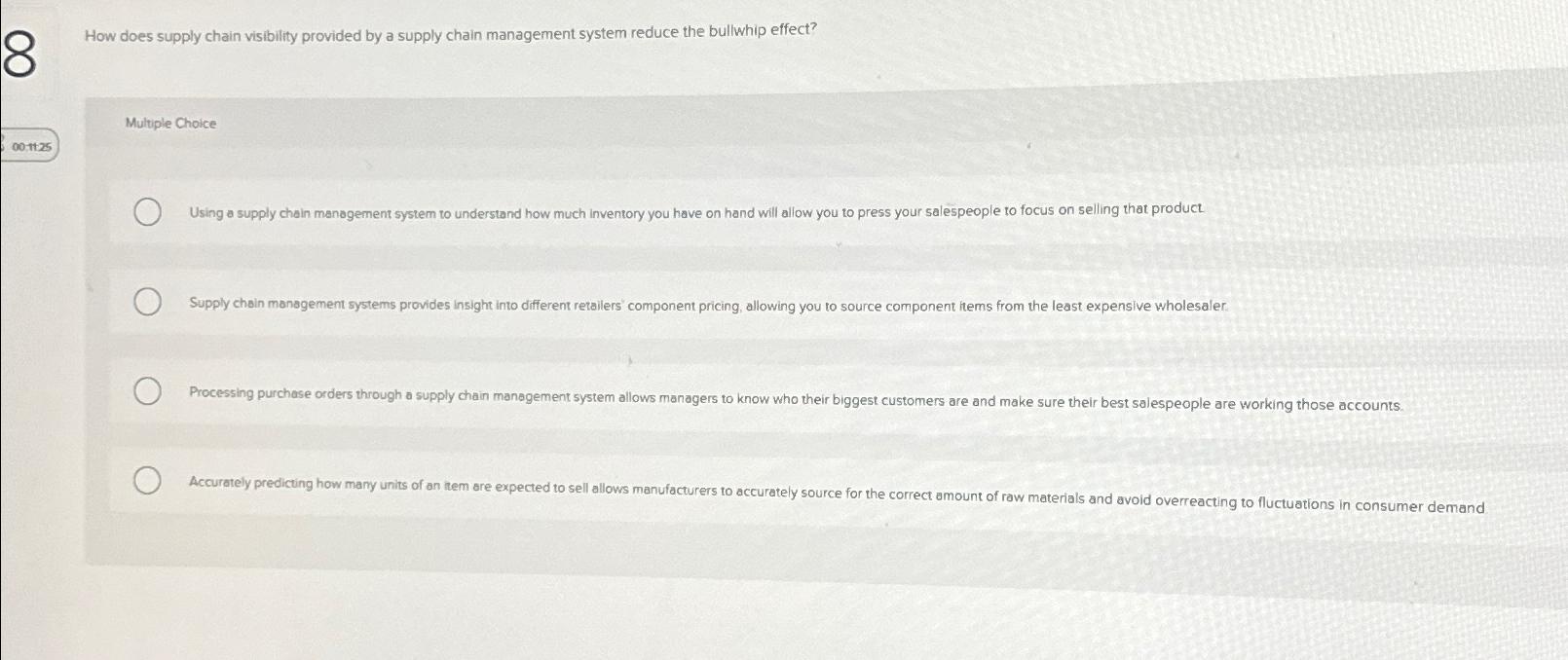  How does supply chain visibility provided by a supply chain management