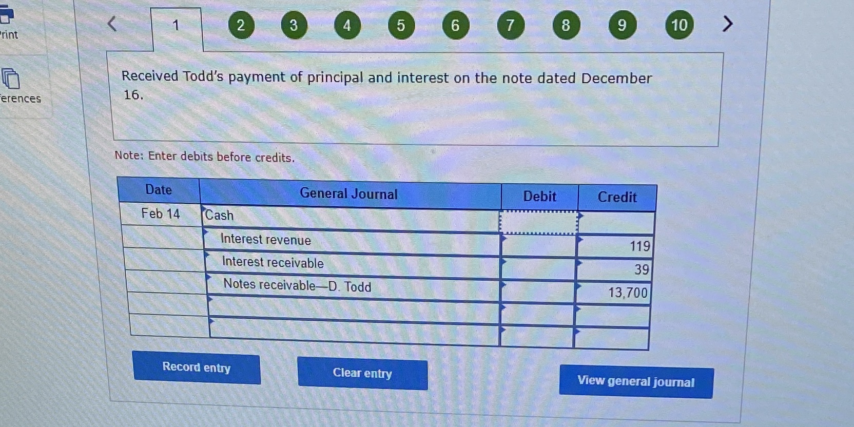 Please assist 2 3 5 6 8 9 10 rint Received Todd's