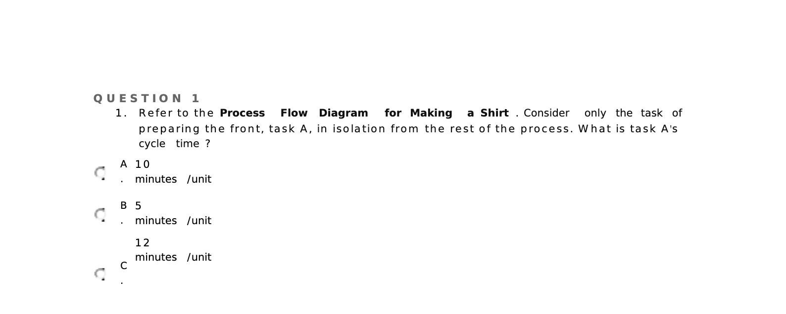  Q U E ST I 0 N 1 1. Refer to