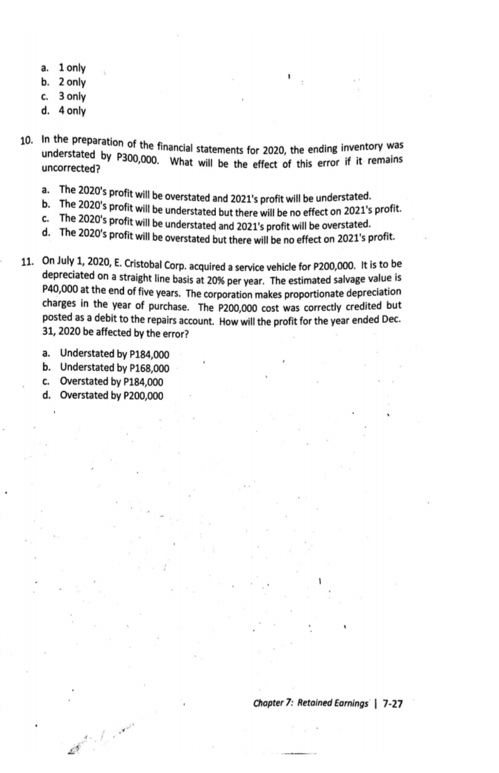 treasury stocks 3. Equity dividends proposed after the reporting date 4. Issue