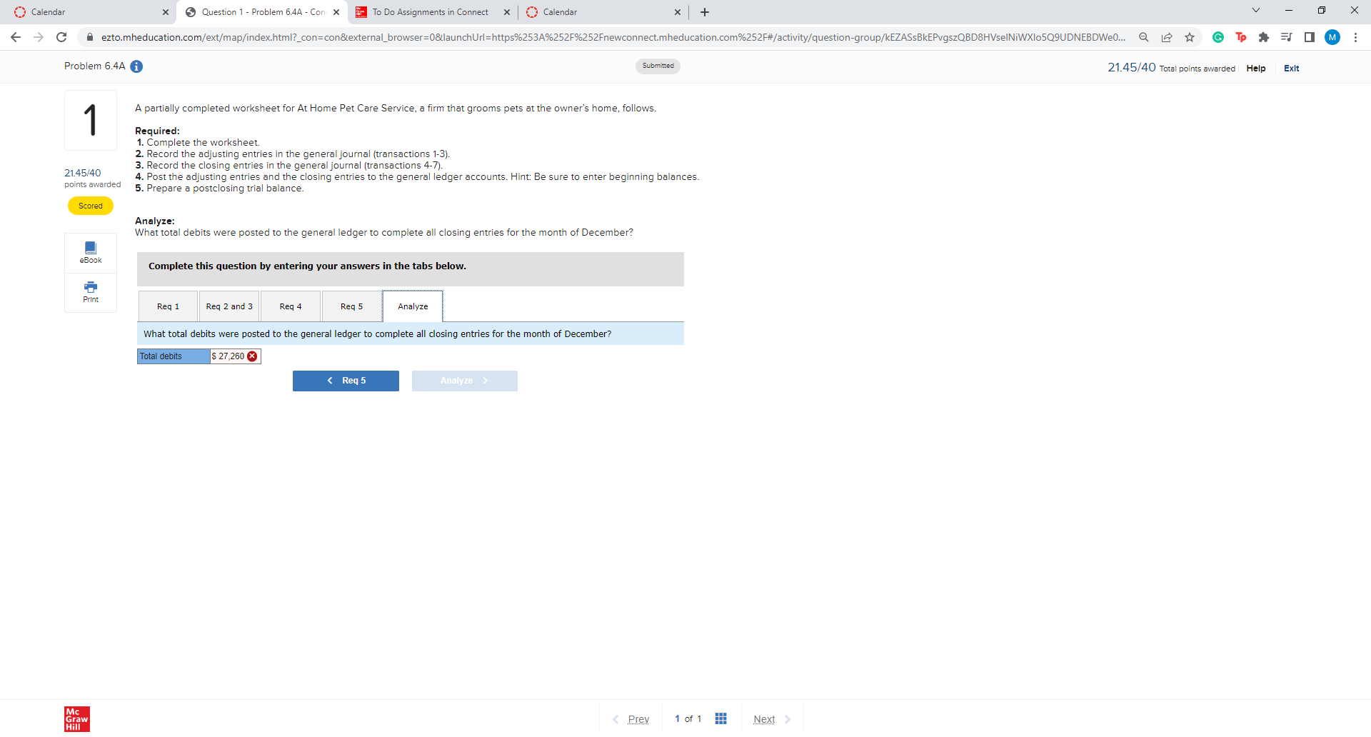 all closing entries for the month of December? Complete this question by