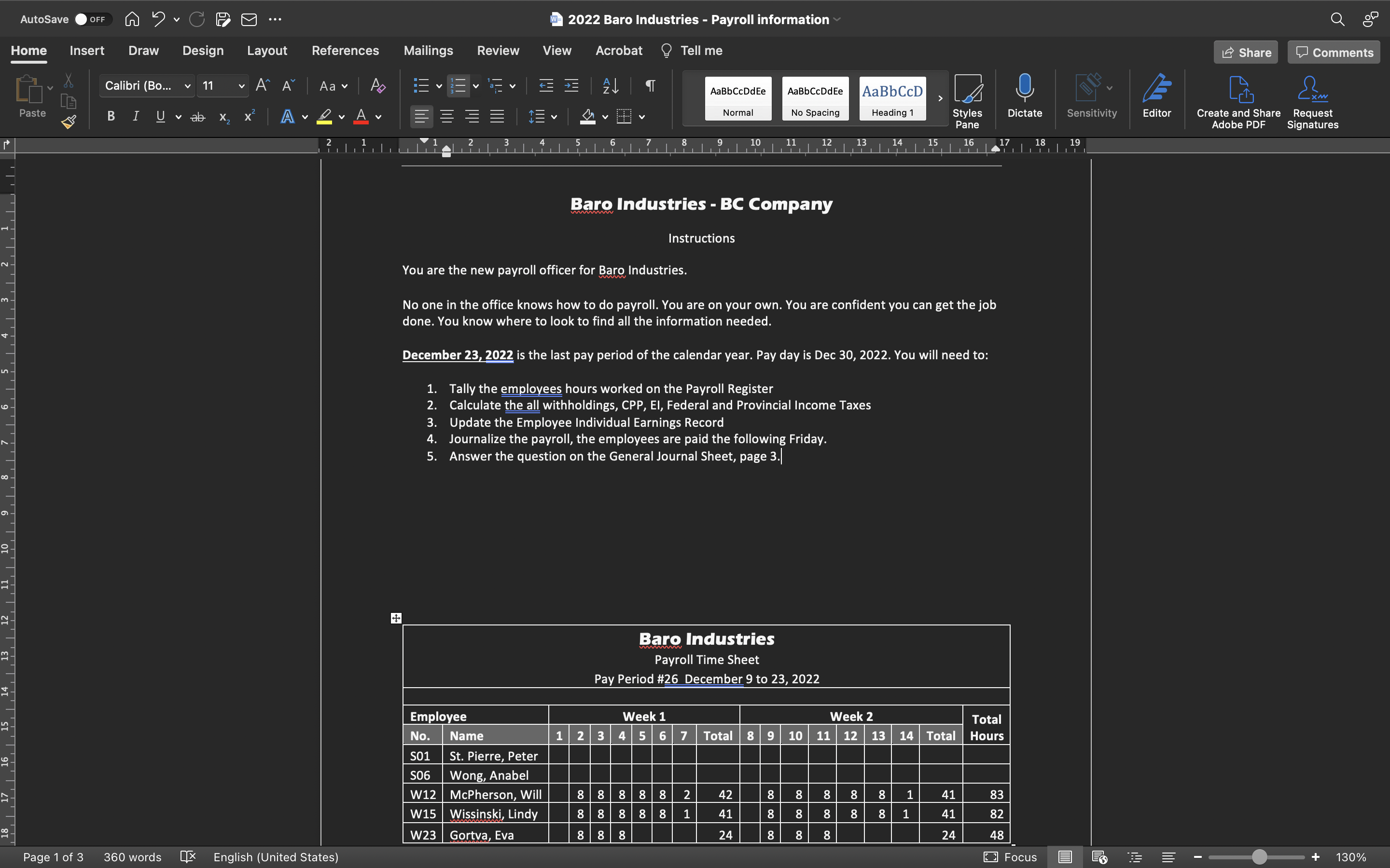 AutoSave . OFF A ? . CFO ... w 2022 Baro