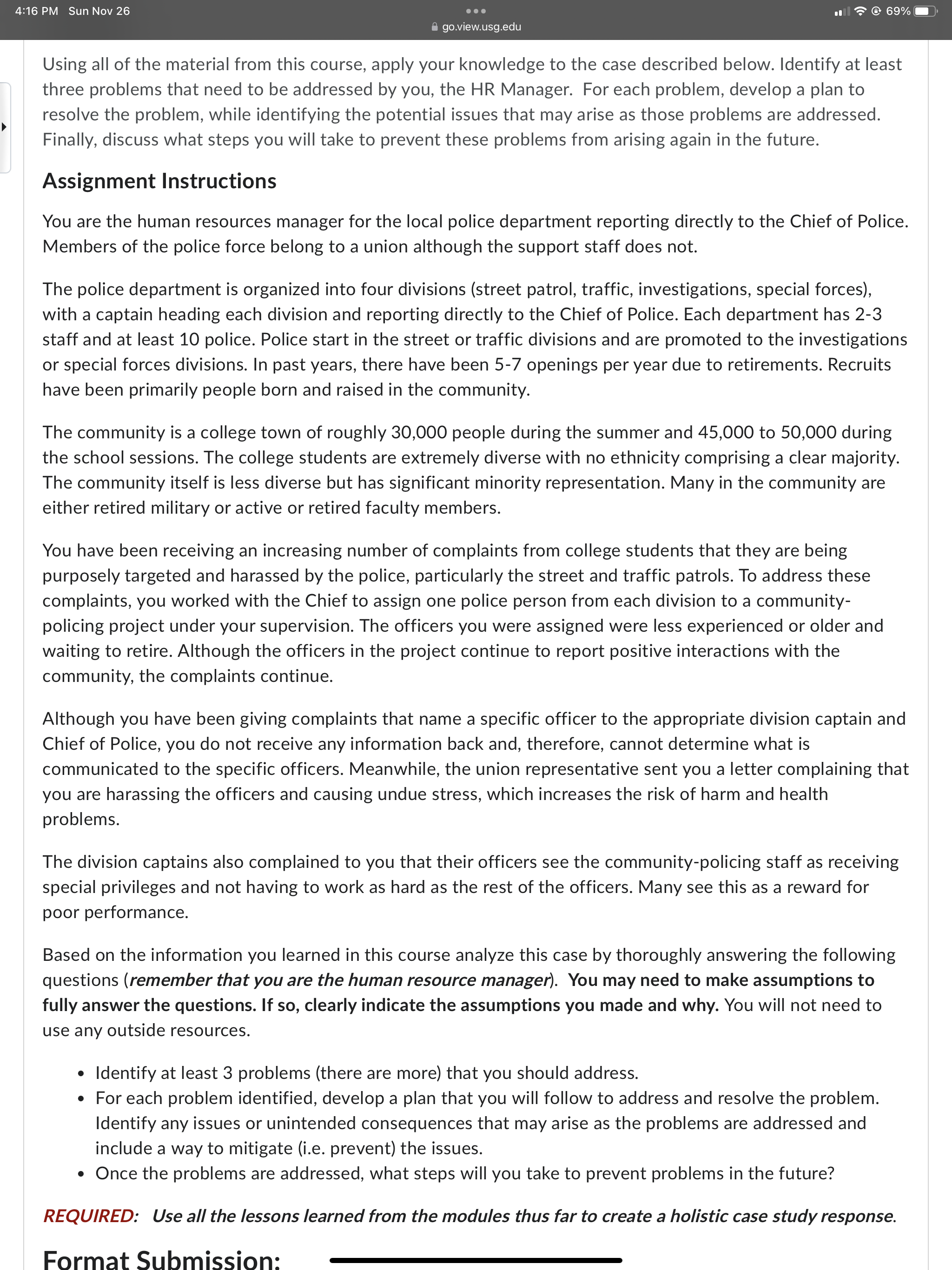  Using all of the material from this course, apply your knowledge