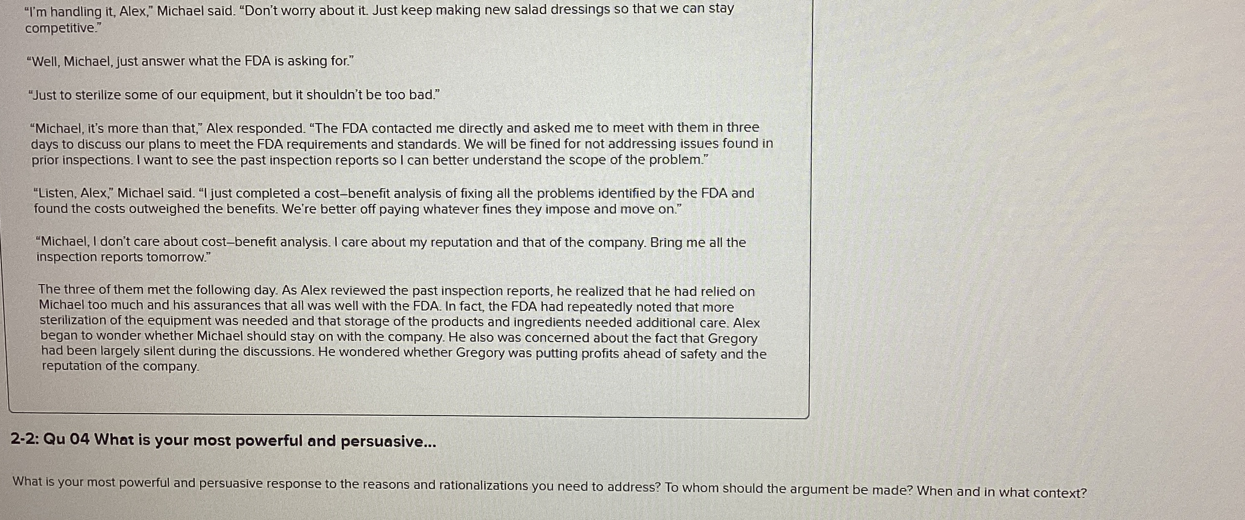  "I'm handling it, Alex," Michael said. "Don't worry about it. Just