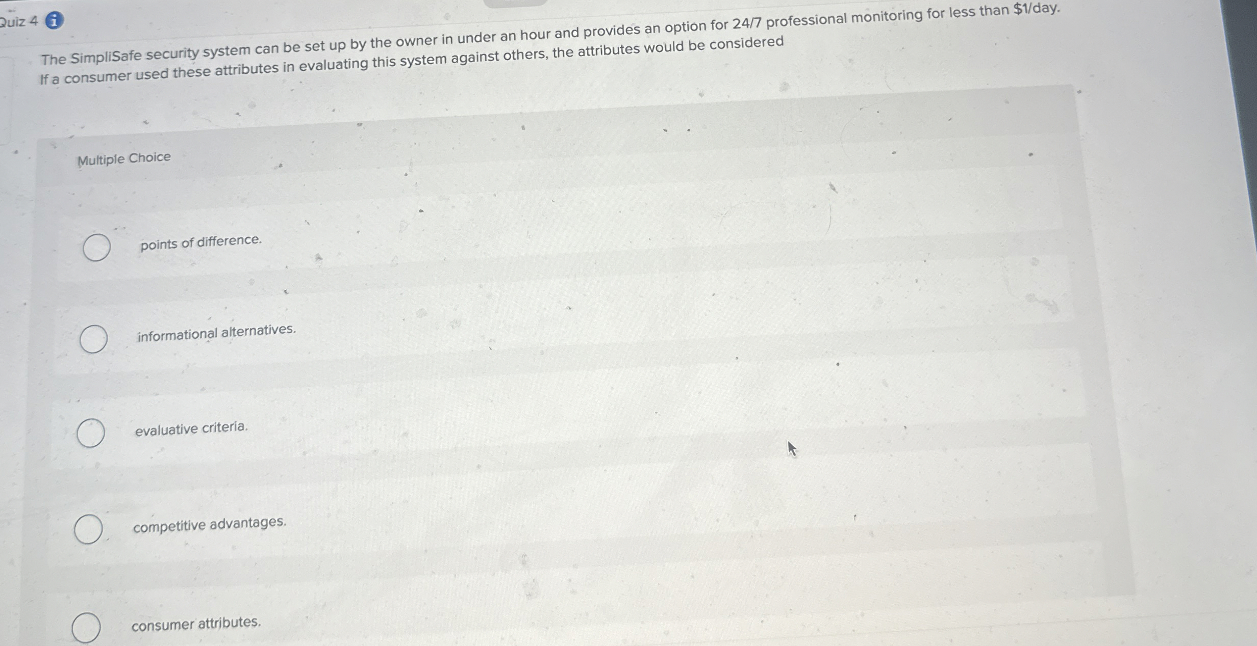  The SimpliSafe security system can be set up by the owner