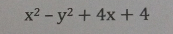 x2-y2+4x+4 
